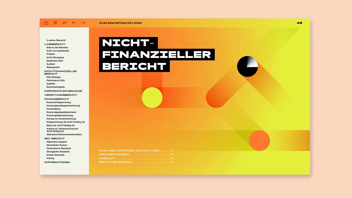 ALSO Geschäftsbericht 2024 Mockup Trennerchart