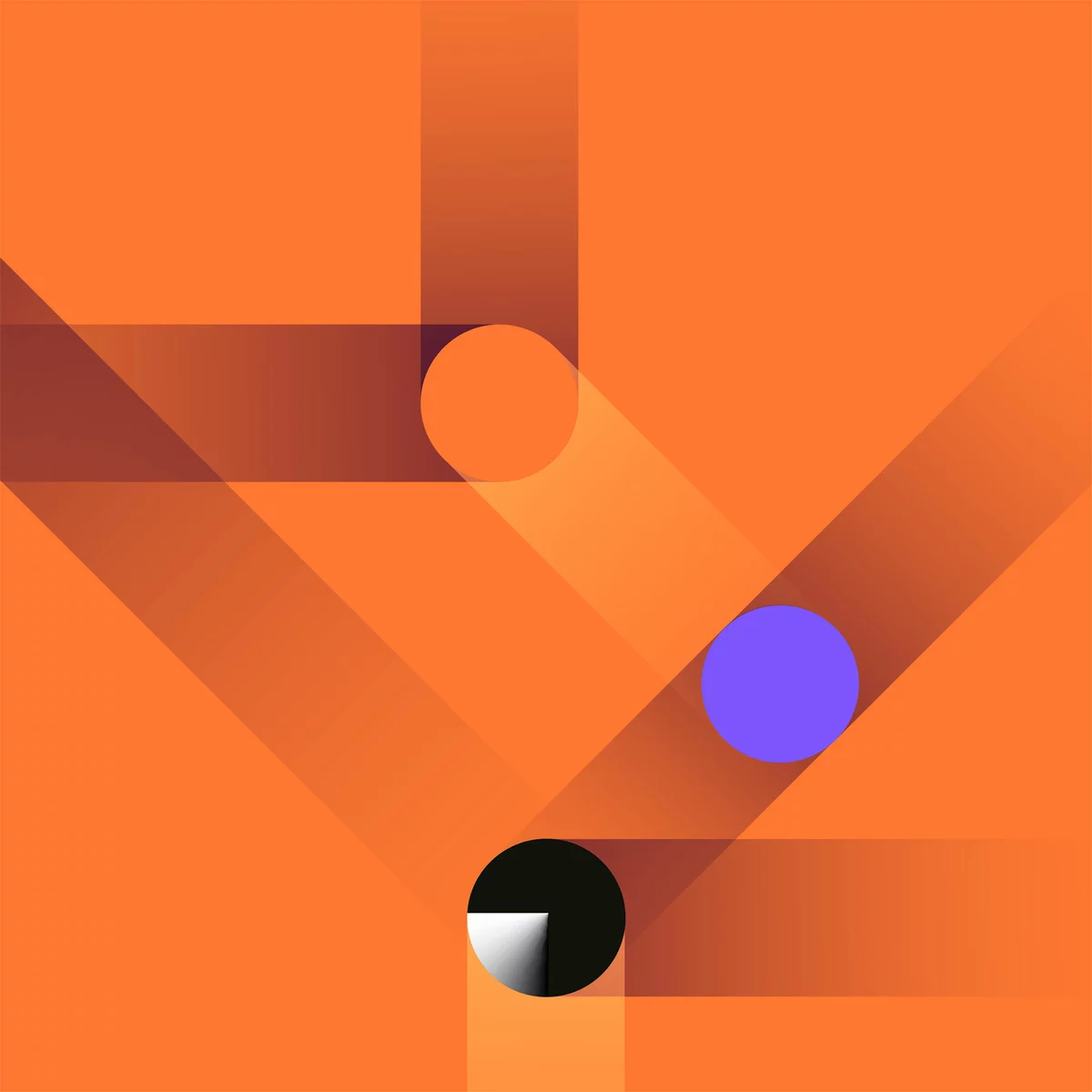 ALSO Geschäftsbericht 2024 Keyvisual Grafisches Element Orange