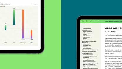 ALSO Geschäftsbericht 2024 Mockups Navigation